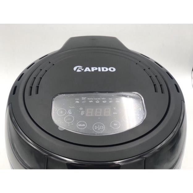 ✔️ Sale (Có Sẵn+Tặng khay nướng) Nồi chiên không dầu điện tử RAPIDO model RAF 6.5D 1800w dung tích 6,5l BH 12 THÁNG n