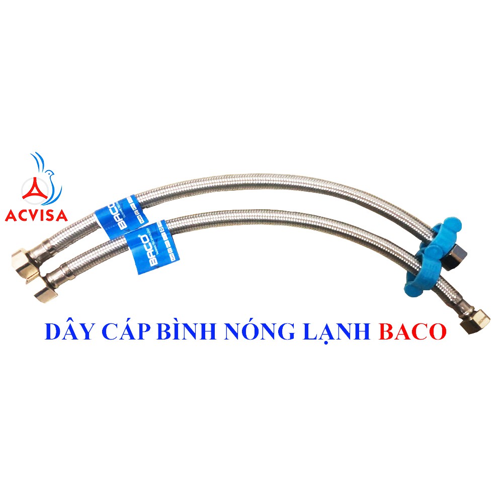 Dây Cấp Bình Nóng Lạnh BaCo ( 60 Cm Đầu Đồng )
