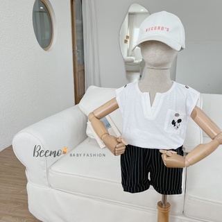 Bộ quần áo mickey cho bé trai từ 9-25kg Beemo, chất liệu cotton, phối túi siêu xinh B172