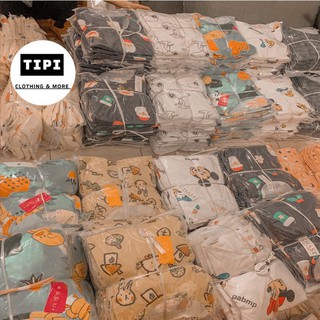 Đồ bộ nữ cotton thun cộc tay, bộ mặc nhà chất mát cho mùa hè quần cộc áo cộc