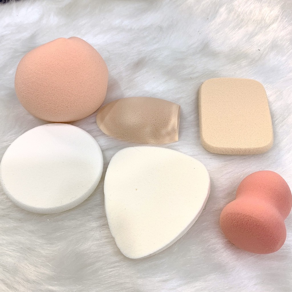 Bông phấn keli túi 6 miếng trang điểm KB | BigBuy360 - bigbuy360.vn