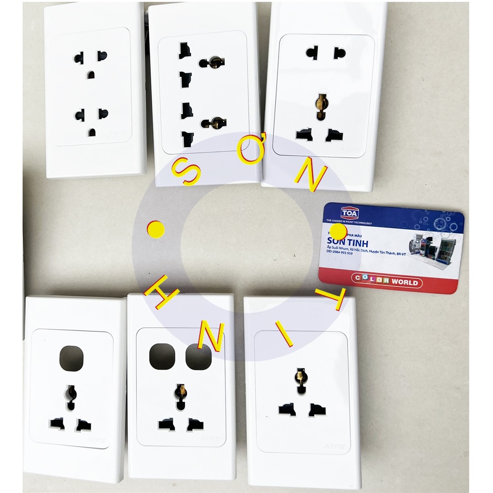 Ổ cắm Âm Tường đôi đơn đa năng 3 chấu 1 2 lỗ MPE A20UES2N A20UESM2N A20US2MN A20USMXN A20USMXXN A20USMN