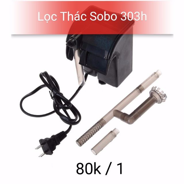 Lọc treo SOBO 606h và 303h là dạng lọc thác treo trên thành bể rất thẩm mỹ và tiết kiệm diện tích - GuppyXanh