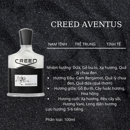 Nước Hoa Nam Creed Aventus EDP 100ml- Lịch lãm đàn ông, sang trọng và cuốn hút- Chisman