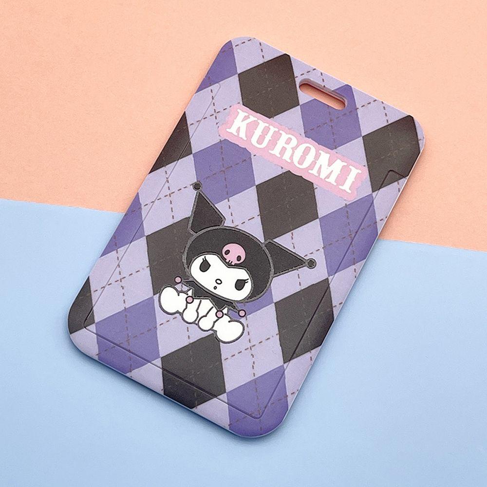 Ốp Điện Thoại + Dây Đeo Cổ + Móc Khóa + Thẻ Hình Kuromi Melody Cinnamoroll Purin Cho Học Sinh