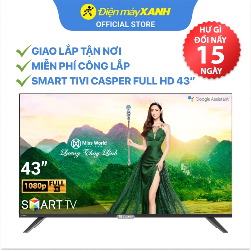 [FREESHIP] Smart Tivi Casper 43 inch 43FX6200 - Chính hãng BH 2 năm - Miễn phí lắp đặt