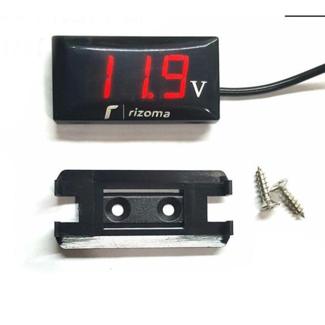 Báo bình - Đồng hồ đo volt Rizoma led 2 màu xanh đỏ