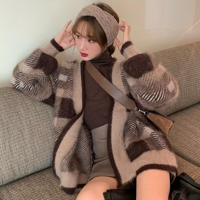 Set Áo Sweater Tay Dài + Chân Váy Ngắn Thời Trang Đường Phố Cho Nữ (Có Bán Lẻ Áo)