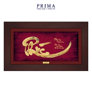 Tranh vàng 24k prima art chữ phúc thư pháp - kích thước 31 x 19 cm - cgs-0578-05