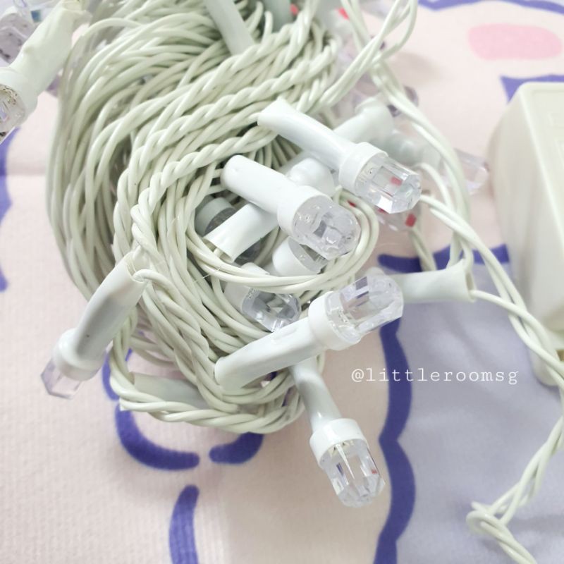 Dây đèn led 7m vàng cho mọi nhà, bóng kim cương xịn xò, có chế độ nháy