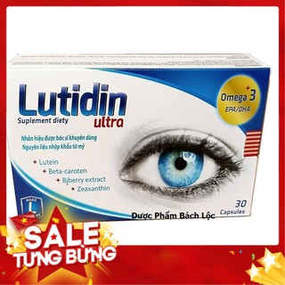 Viên Uống Sáng Mắt Chống Cận Mù Lòa Lutidin Ultra Hộp 30v - Lutidin Ultra