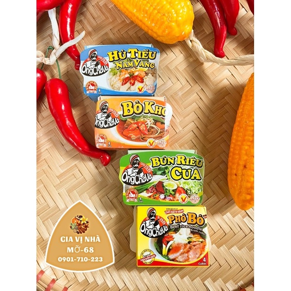 Gia vị Ông Chà Và nấu bò kho -phở-hủ tíu nam vang-bún riêu-bún bò huế