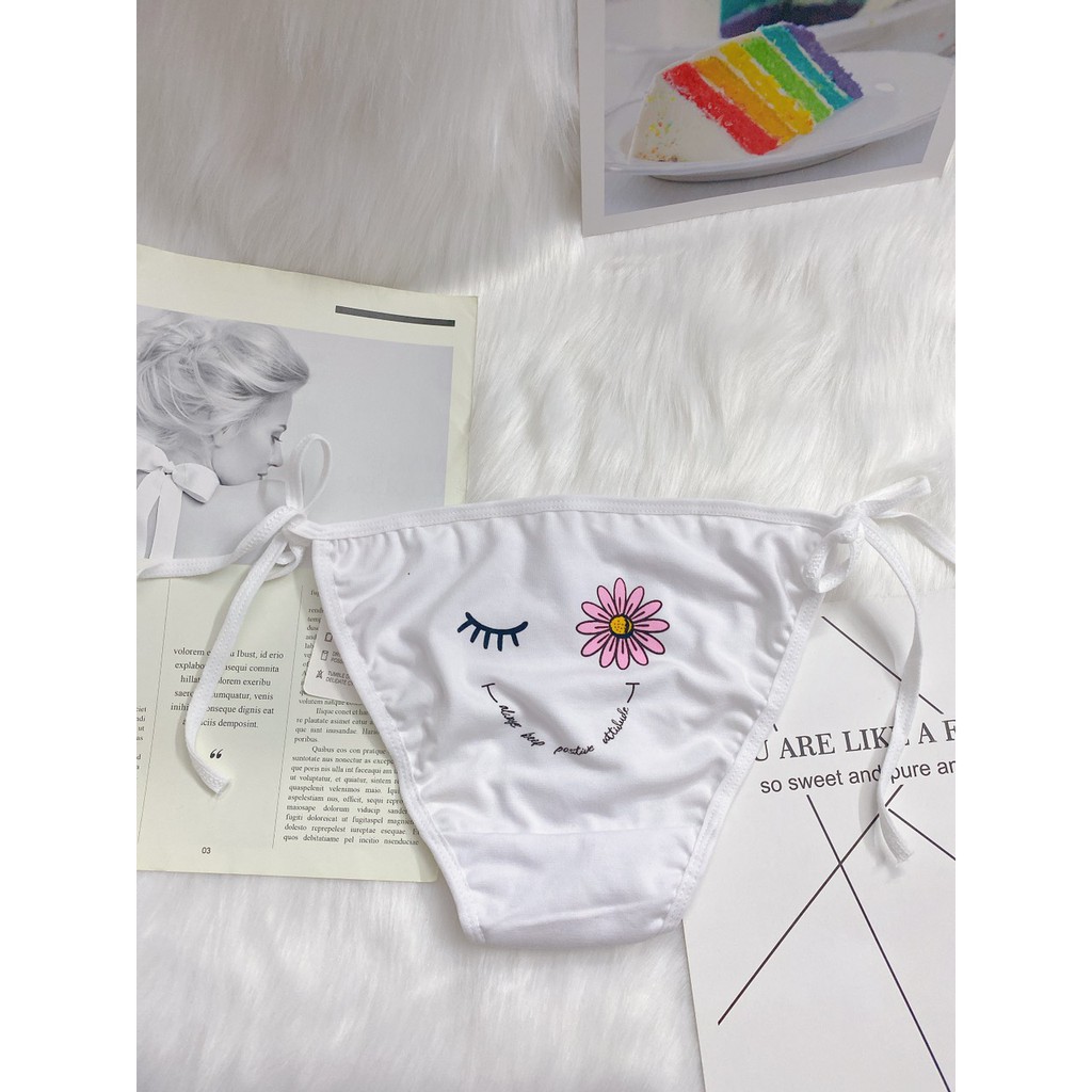 [có bán lẻ]- set 3 - 5quần chip cotton cột dây (ảnh thật ) - kelly wang