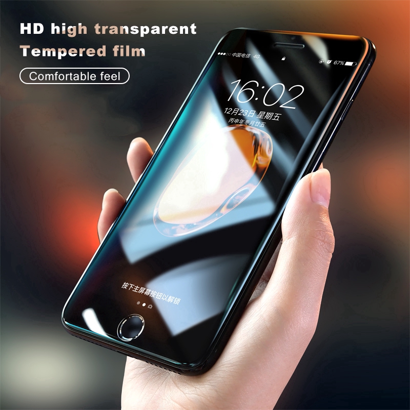 Kính cường lực cong 6D bảo vệ toàn màn hình cho điện thoại iPhone X XR XS Max 8 7 6s 6 Plus
