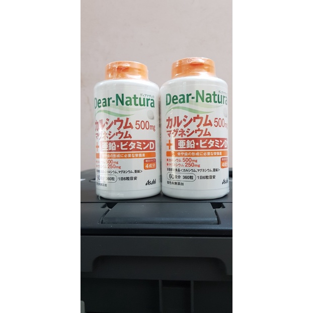 Canxi hữu cơ Dear Natura Canxi / Magie / Kẽm / Vitamin D 60 ngày  date T11/25