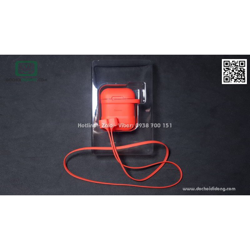 Hộp đựng AirPod Baseus có kèm dây đeo