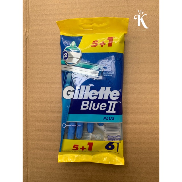 BỊCH 6 CÂY CẠO RÂU GILLETTE XANH XỊN