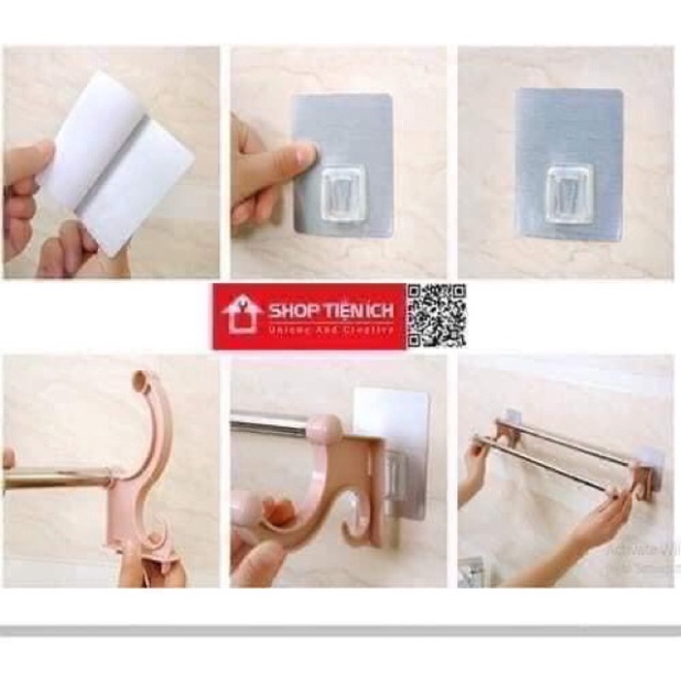 Móc Treo Khăn Mặt , Khăn Tắm Dán Tường .ĐTBX
