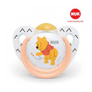 Bộ 2 ti giả Cao su Hoạt Hình NUK Đức 0-6M và 6-18M (Ti chống vẩu- có nắp đậy giữ vệ sinh)