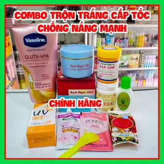 Combo kem body Bạch Ngọc Liên chính hãng & Vaselin 10x có chống nắng cực mạnh