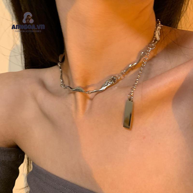 ✨✨Vòng cổ Thép Titan Phong Cách Hip Hop Thời Trang Cá Tính Cho Nữ