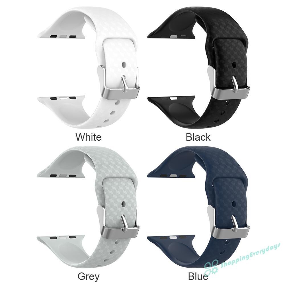 Dây đeo silicon cho đồng hồ thông minh Apple Watch Series 1 / 2 / 3 / 4