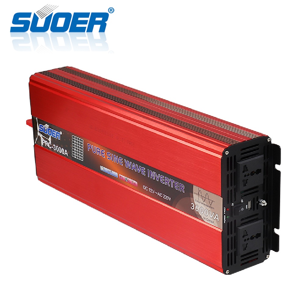 Bộ đổi điện sin chuẩn 3000w SUOER đúng công suất 12V sang 220v FPC - 3000A