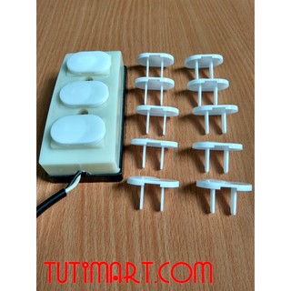 Set 10 nút bịt ổ điện nhựa cao cấp