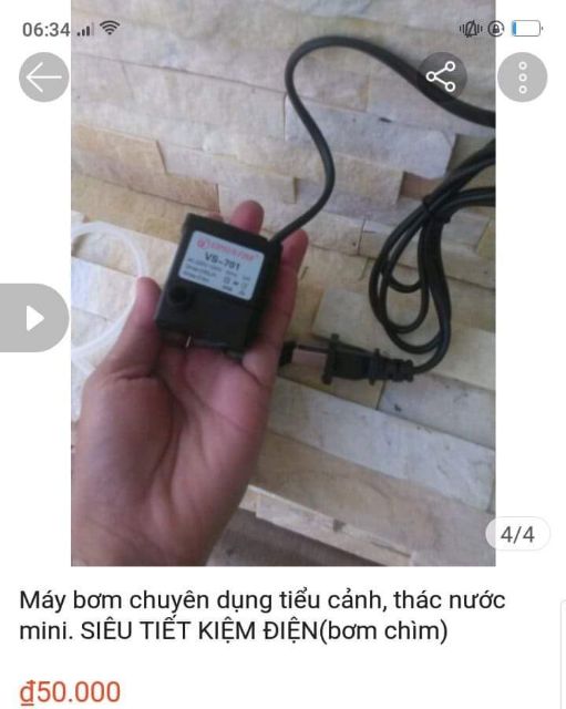 Máy bơm chuyên dụng tiểu cảnh, thác nước mini. SIÊU TIẾT KIỆM ĐIỆN(bơm chìm), bơm nước bể cá, tiểu cảnh