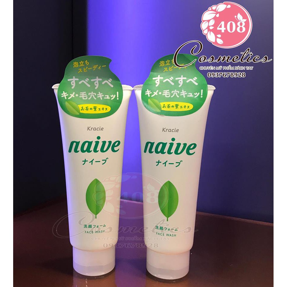 Sữa rửa mặt NAIVE trà xanh