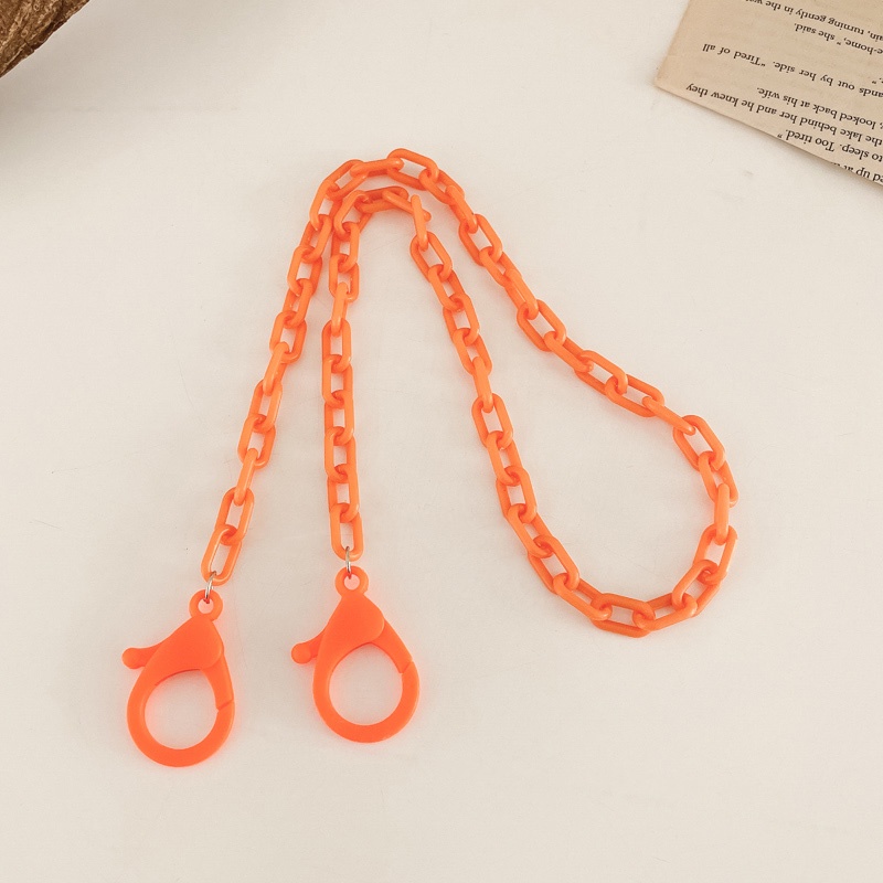 Khẩu Trang Dây Xích Bằng Acrylic In Họa Tiết Hoạt Hình Phong Cách Hàn Quốc