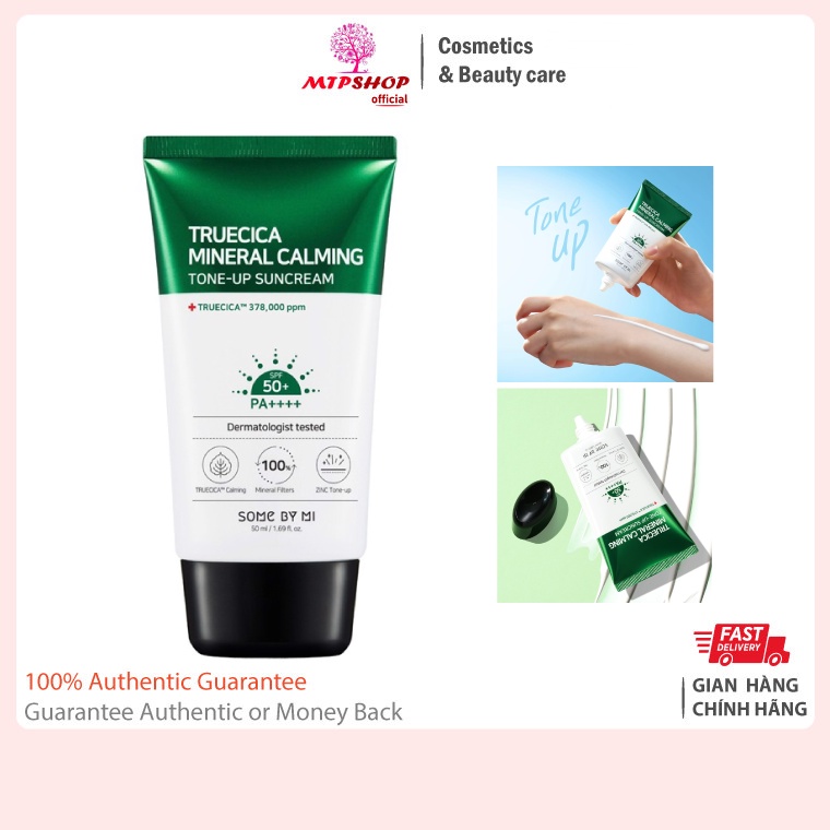 Kem Chống Nắng Some By Mi Truecica Mineral 100 Calming Suncream