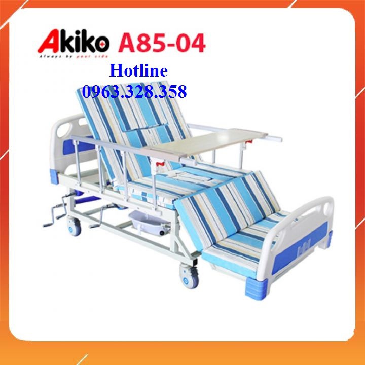 Giường Bệnh 5 Tay Quay Akiko A85-04 - Tăng 01 bộ ga trải giường