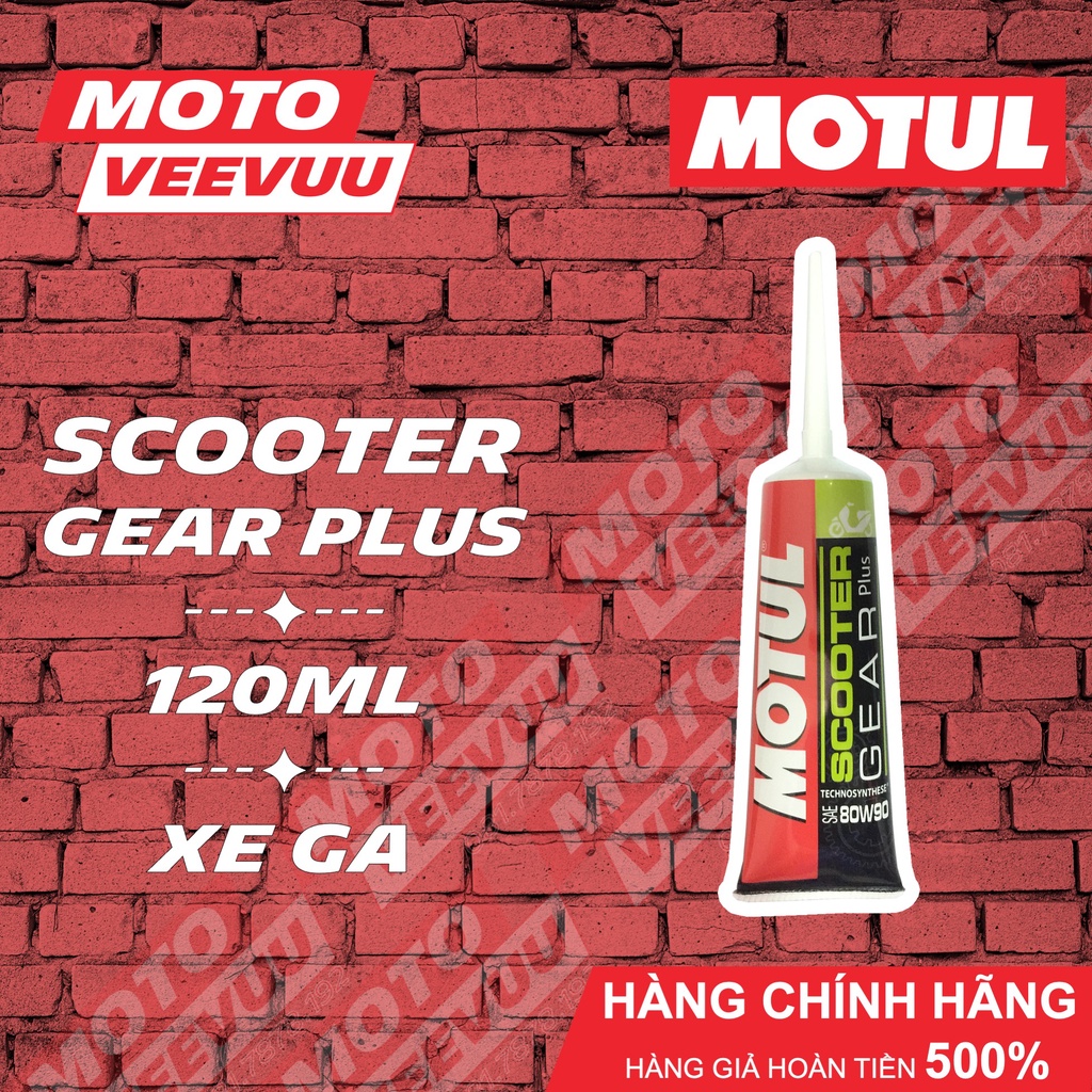 Dầu nhớt hộp số nhớt láp xe tay ga Motul Scooter Gear Plus SEA 80W90 API GL-5 120ml