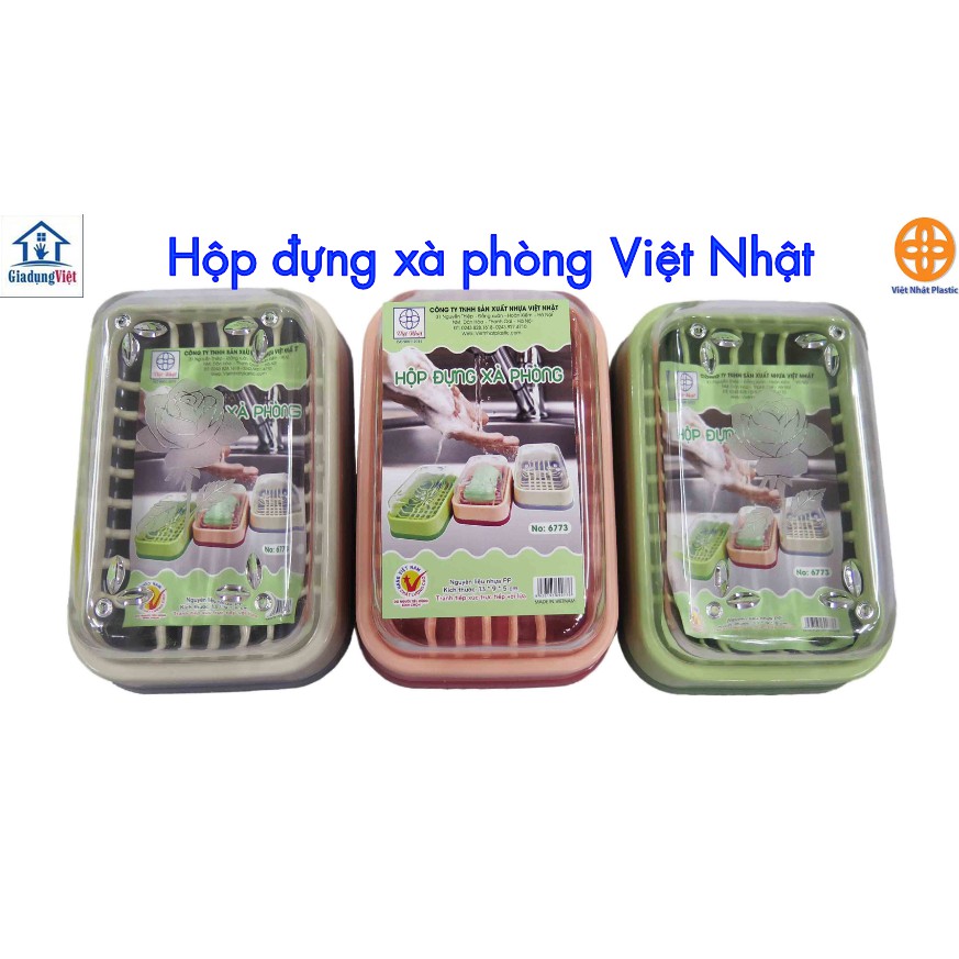 [Nhựa Việt Nhật] Hộp đựng xà phòng rửa tay Việt Nhật