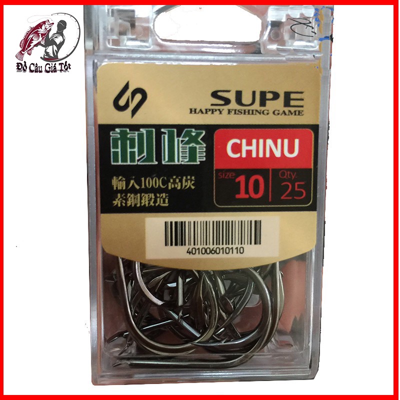 Lưỡi Câu Cá Nhật Bản Chinu Supe, Lưỡi Câu Đơn, Lưỡi Có nghạnh, Lưỡi Câu Cá Chép, Rô Phi Chất Lượng