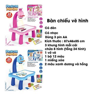 Đồ chơi bàn máy chiếu-Bàn Vẽ Có Đèn Chiếu Sáng Thông Minh Cho Bé