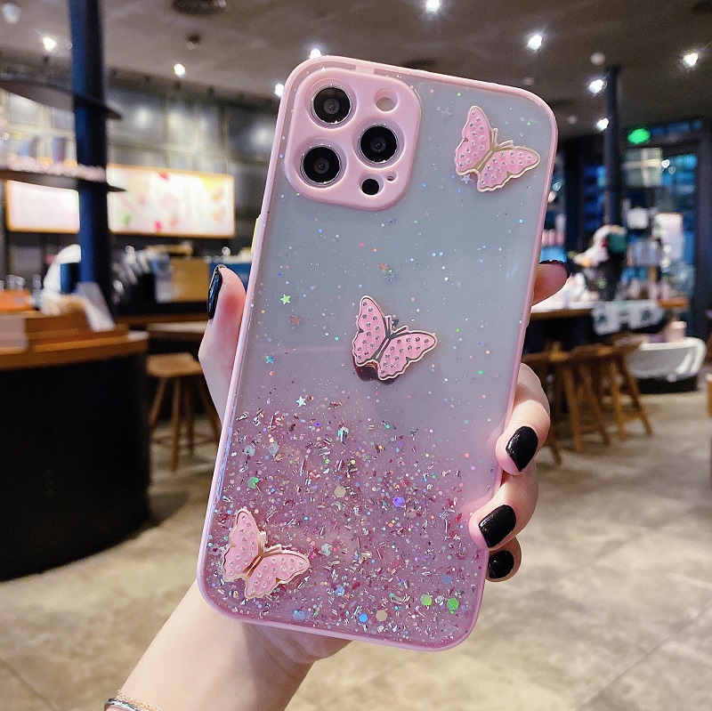 Ốp Điện Thoại Đính Đá Lấp Lánh Sang Trọng Cho Iphone 12 Mini Se 2 7 8 Plus X Xr Xs 11 Pro Max