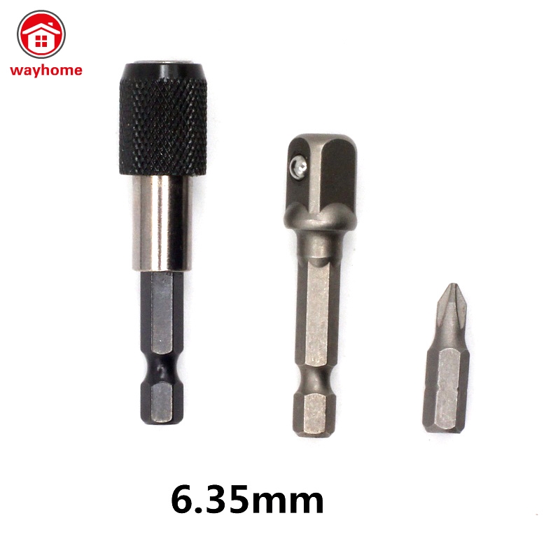 Đầu tuốc nơ vít chuôi lục giác 60mm 6.35mm 1/4 Inch dùng cho tuốc nơ vít điện