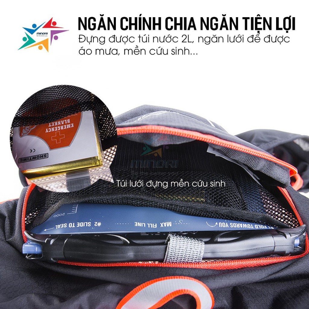 Balo Nước Chạy Bộ Chạy Trail Leo Núi Dã Ngoại Trekking Vest Chạy Bộ Aonijie C928- Có Ngăn Đựng Gậy