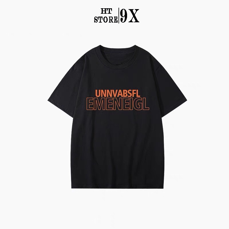 Áo thun unisex UNNVABSFL, Áo phông tay lỡ form rộng HT STORE 9X nam nữ vải cotton ulzzang đủ size
