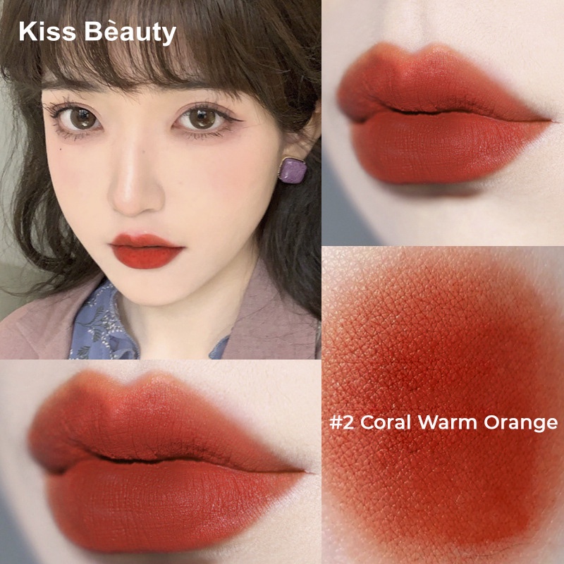 Son Lì Cao Cấp Lên Màu Chuẩn Lì Không Trôi Bền Màu Kiss Beauty