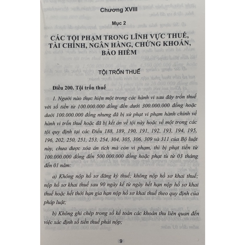 Sách - Bình luận Bộ luật hình sự năm 2015- Phần thứ hai các tội phạm (chương XVIII- mục 2)