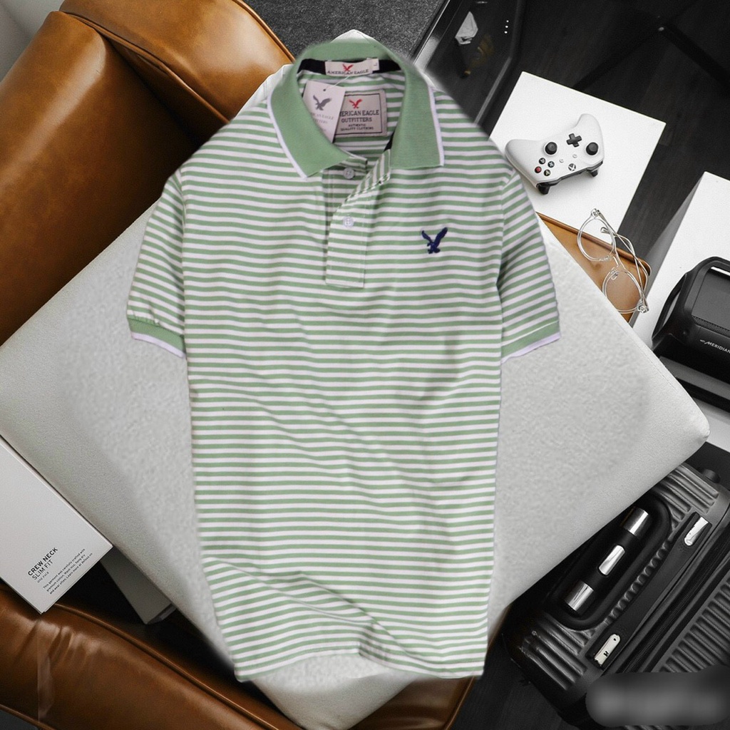 ÁO THUN NAM SỌC NGANG NHỎ CHO NGƯỜI DÁNG TO