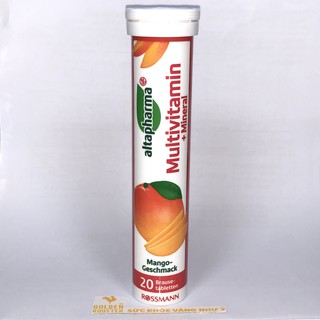 Viên sủi Altapharma Multivitamin + Mineral vị cam - hàng nội địa Đức