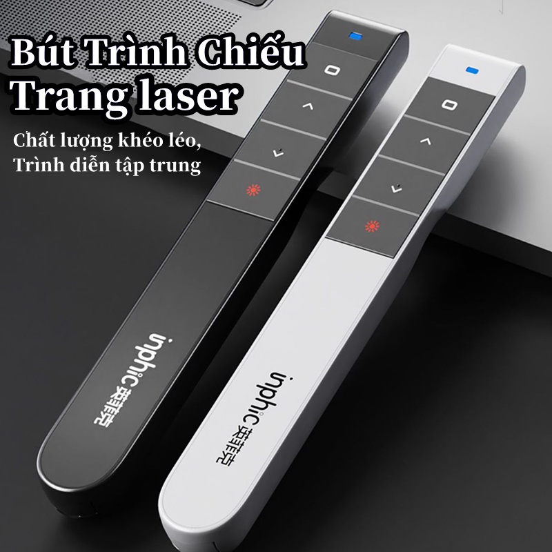 SKYCOLOR Bút Trình Chiếu, Bút chỉ điểm không dây, Điều khiển 2 Màn Hình/Pin Sạc/Xa 100m,Nút Ấn Nhạy, Độ Bền Cao