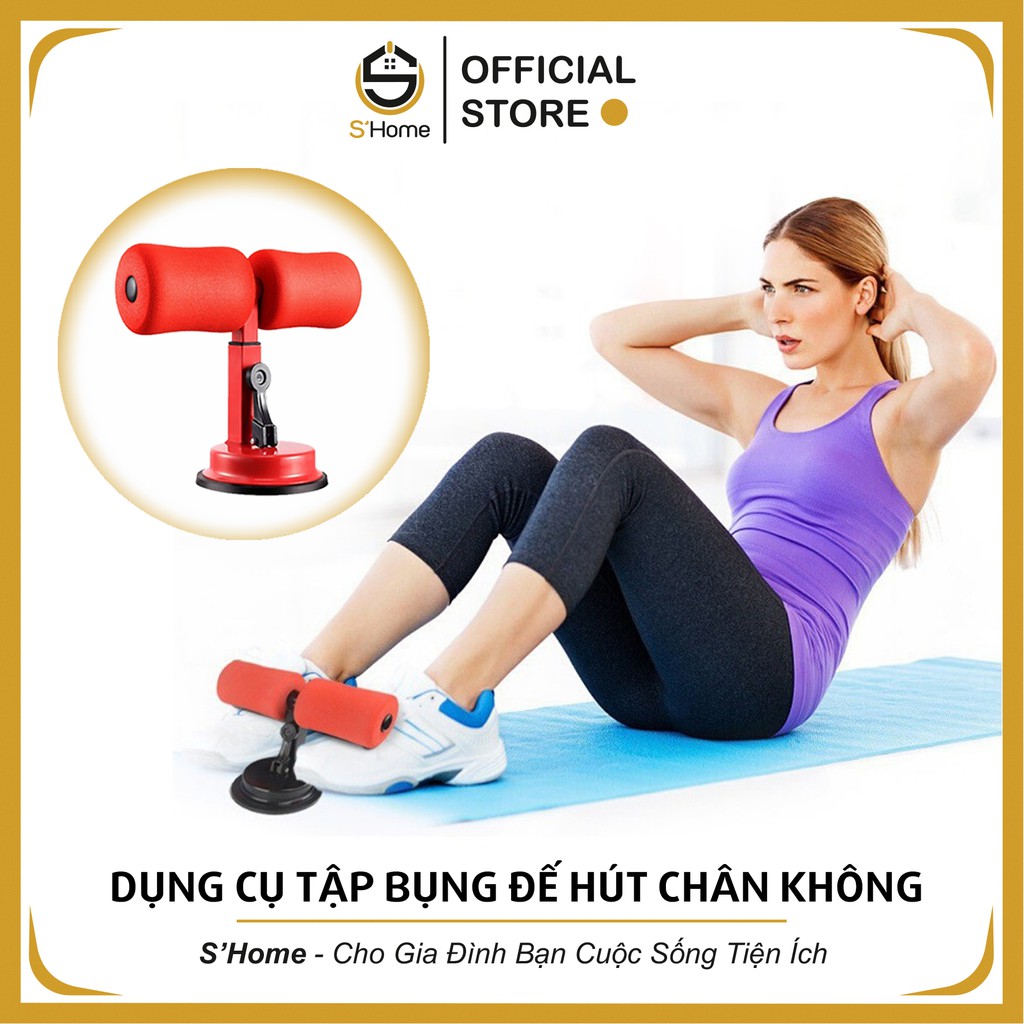 Dụng Cụ Tập Bụng Chữ T, Dụng Cụ Tập Thể Dục Tại Nhà Chữ T, Đế Hút Chân Không, Giảm Eo Săn Chắc Cơ Bụng –  S'Home - H6