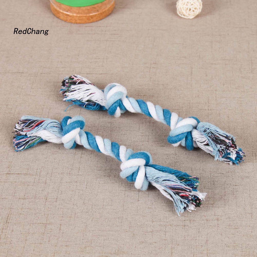 Đồ Chơi Ngậm Cắn Dạng Dây Thừng Cotton Thắt Nút Chống Cắn Kích Thước 19 / 25 / 30cm Dành Cho Thú Cưng