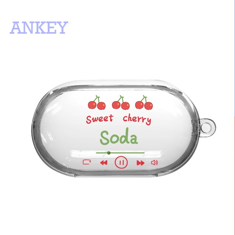 Samsung Galaxy Buds Live / Buds + Plus Vỏ hộp tai nghe không dây trong suốt từ silicon có móc treo dành cho 2020