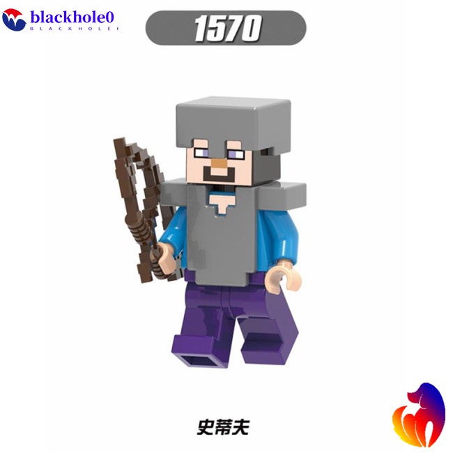 Bộ Đồ Chơi Lắp Ráp Mô Hình Lego Nhân Vật Steve Alex Zombie Iron Golem Enderman